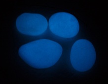 Blue glow stones